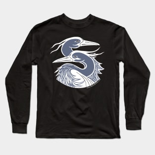 Great Blue Herons Long Sleeve T-Shirt